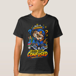 Camiseta de búho divertida y confundida en modo es