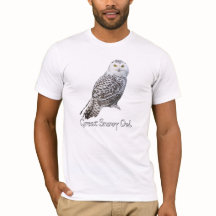 Camiseta de búho nevado