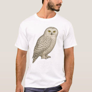 Camiseta de búho nevado: Diseño de ave de presa pa