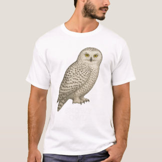 Camiseta de búho nevado: Diseño de ave de presa pa