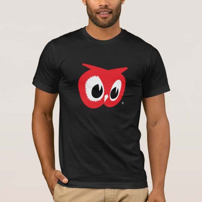 Camiseta de búho rojo - Tiendas de alimentos de le (Anverso)