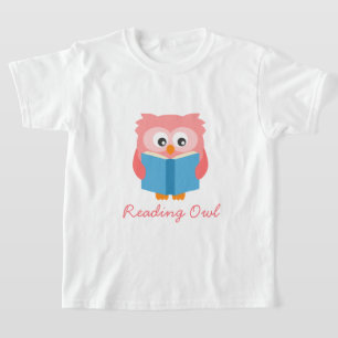 Camiseta de búhos de lectura