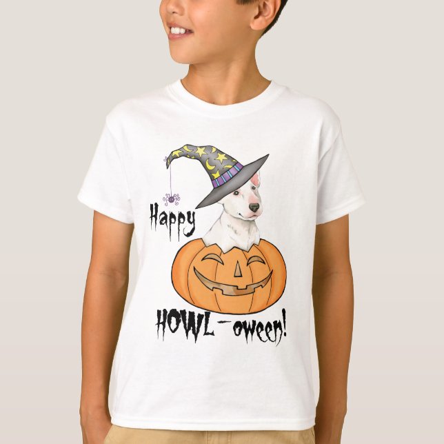 Camiseta de Bull Terrier Halloween (Anverso)