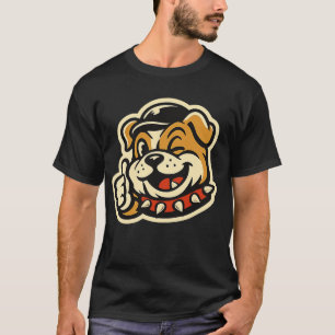 Camiseta de Bulldog Divertido con Pulgar Arriba - 
