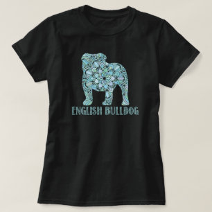Camiseta de Bulldog en inglés de Mandala