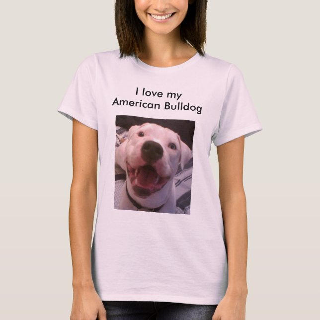 Camiseta de Bulldog estadounidense (Anverso)