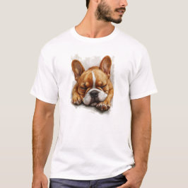 Camiseta de Bulldog francés durmiente