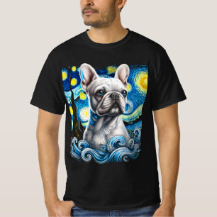 Camiseta de Bulldog francés estrellada - Perro art