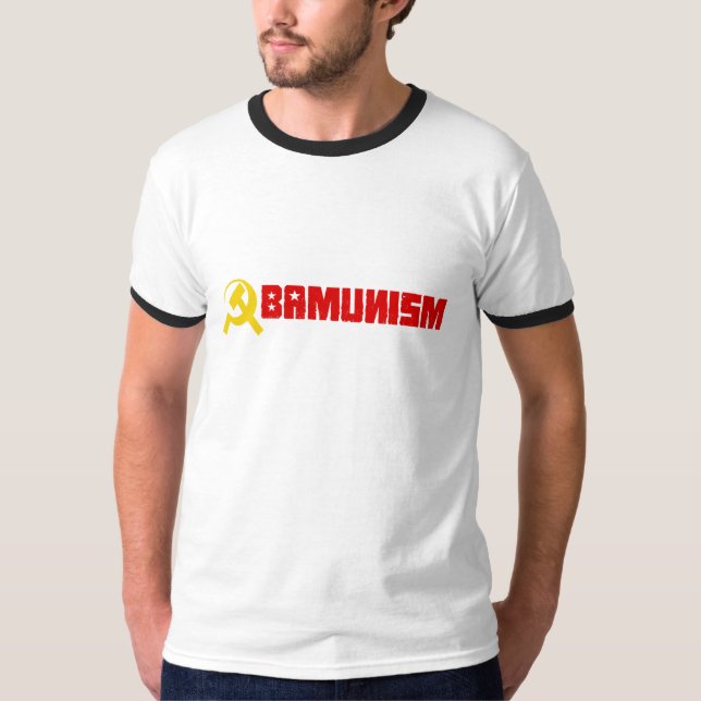 Camiseta de Bumpersticker - de Obamunism (Anverso)