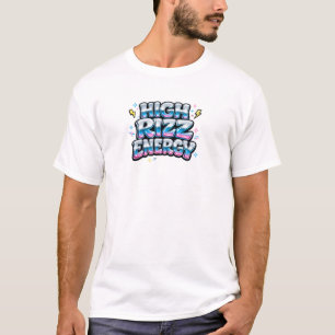 Camiseta de burbujas retro High RIZZ Energy Y2K