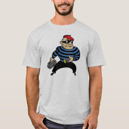 Camiseta de Burglar del gato, Personalizado de est
