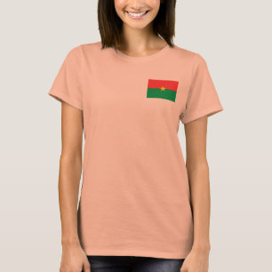 Camiseta de Burkina Faso Bandera + Mapa