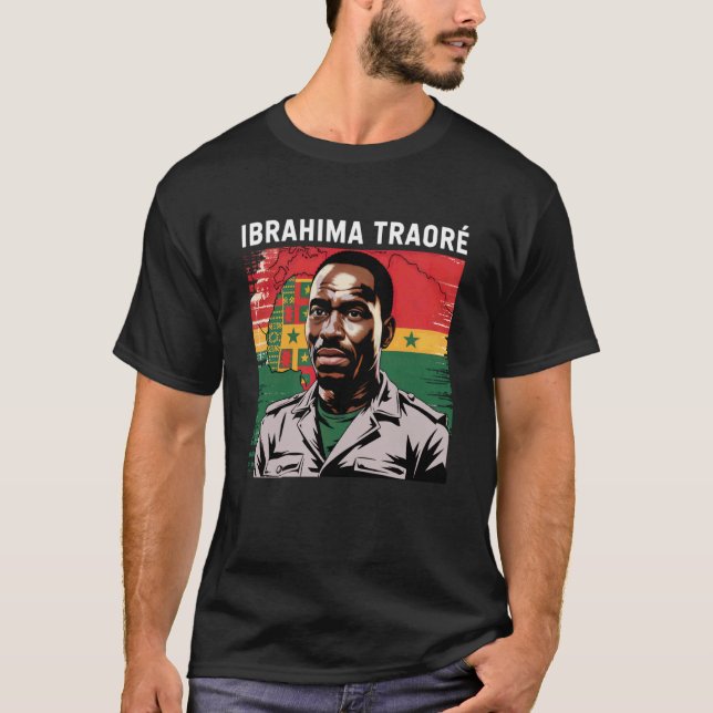 Camiseta de Burkina Faso Ibrahim Traoré Thomas San (Anverso)