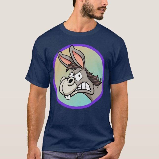 Camiseta de burro enojada (Anverso)