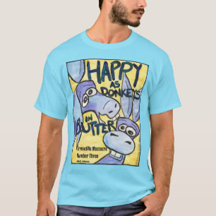 Camiseta de burros felices