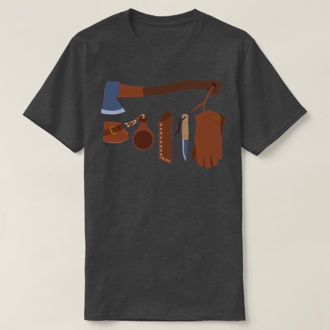 Camiseta de Bushcraft Kit Survival Prepping Camping Classic (Diseño del anverso)