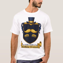 Camiseta de caballero con bigote de manillar