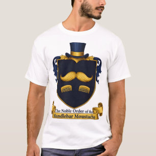Camiseta de caballero con bigote de manillar
