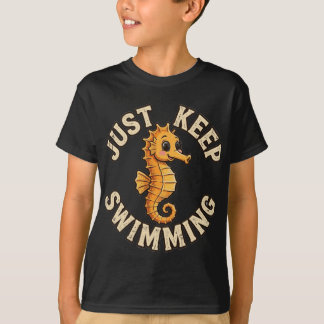 Camiseta de Caballito de Mar "Sigue Nadando"