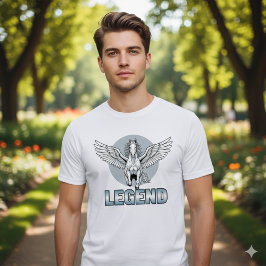 Camiseta de caballo alado legendario: poder y libe