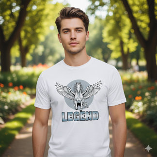 Camiseta de caballo alado legendario: poder y libe