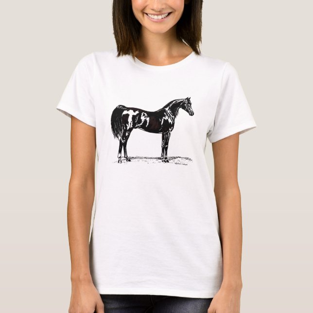 Camiseta de caballo árabe (Anverso)
