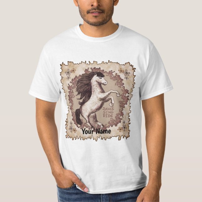 Camiseta de caballo bailando (Anverso)
