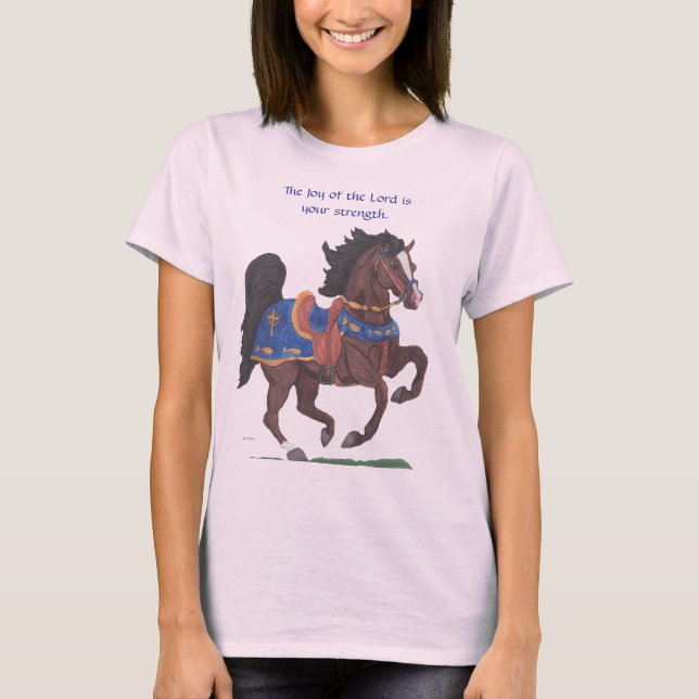 Camiseta de caballo cristiano (Anverso)