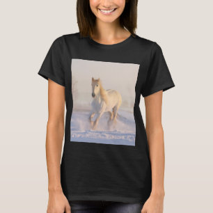camiseta de caballo de invierno