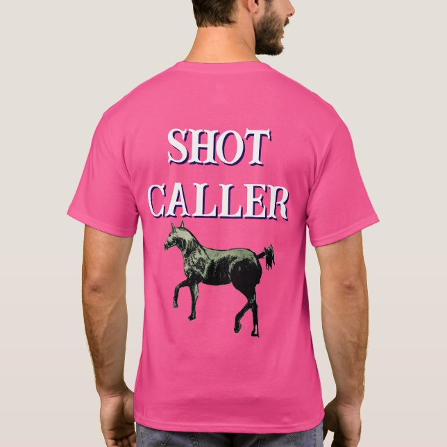 Camiseta de caballo de quien da las órdenes (Reverso)