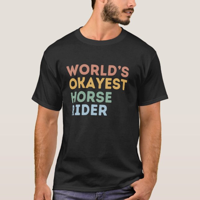 Camiseta de caballo divertida del jinete de caball (Anverso)