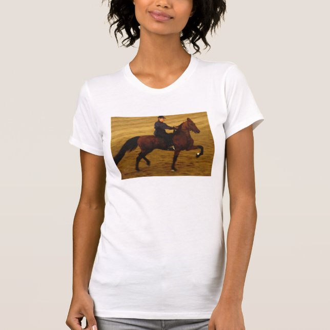 Camiseta de caballo ensillada (Anverso)
