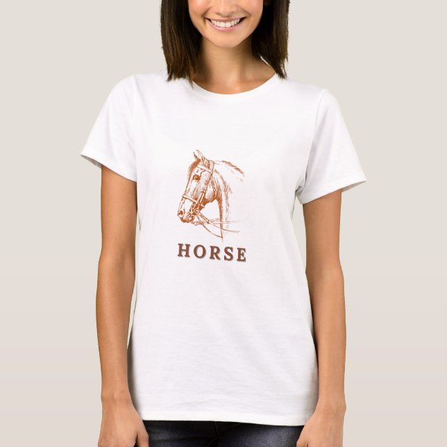 Camiseta De Caballo Libre De Viaje (Anverso)