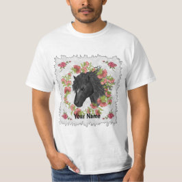 Camiseta de caballo negro de Bellflower