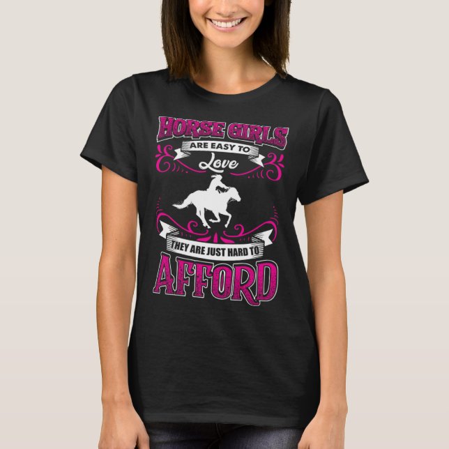 Camiseta de caballo para mujeres y niñas Cabalgata (Anverso)
