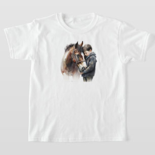 Camiseta de caballo para niños