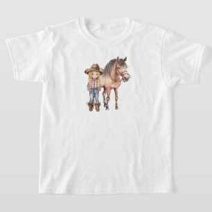 Camiseta de caballo para niños