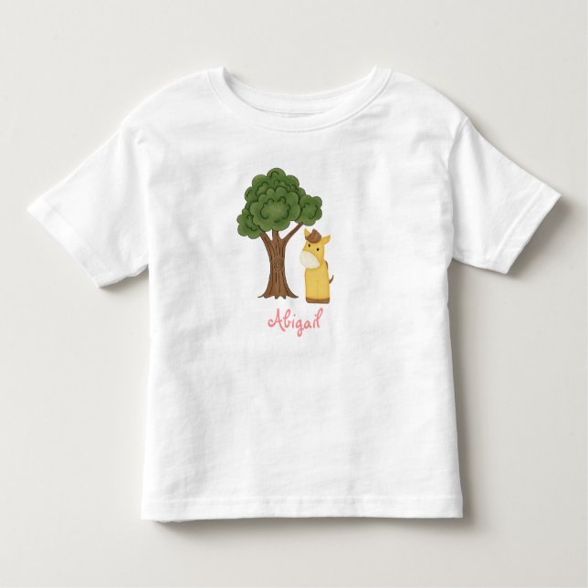 Camiseta de caballo personalizada para Chicas (Anverso)