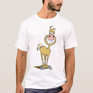 Camiseta de caballo personalizado sonriente