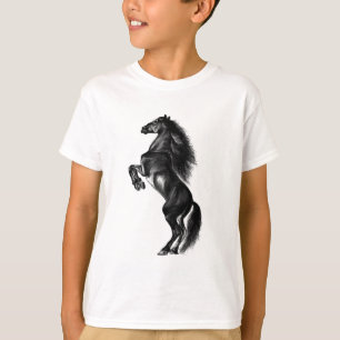 Camiseta de caballo salvaje vertical