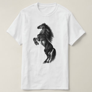 Camiseta de caballo salvaje vertical