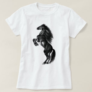 Camiseta de caballo salvaje vertical