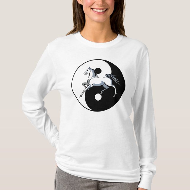 Camiseta de caballo Yin Yang (Anverso)