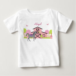 Camiseta de caballos de Bonito y Jardín personaliz