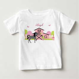 Camiseta de caballos de Bonito y Jardín personaliz