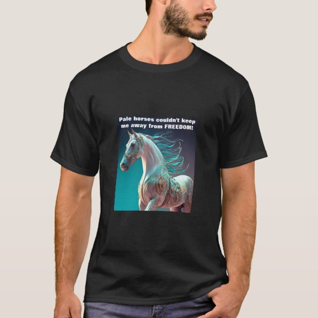 Camiseta de caballos pálidos (oscuros) (Anverso)