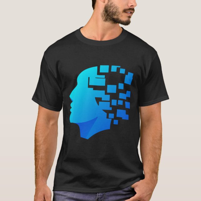 Camiseta de cabeza azul (Anverso)