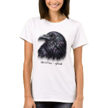 Camiseta de cabeza de cuervo personalizable