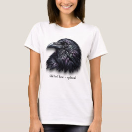 Camiseta de cabeza de cuervo personalizable