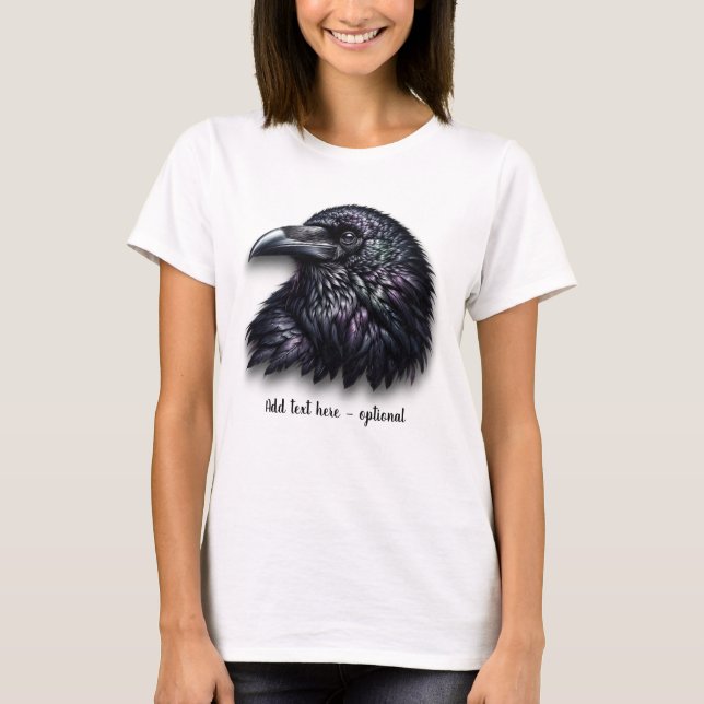 Camiseta de cabeza de cuervo personalizable (Anverso)